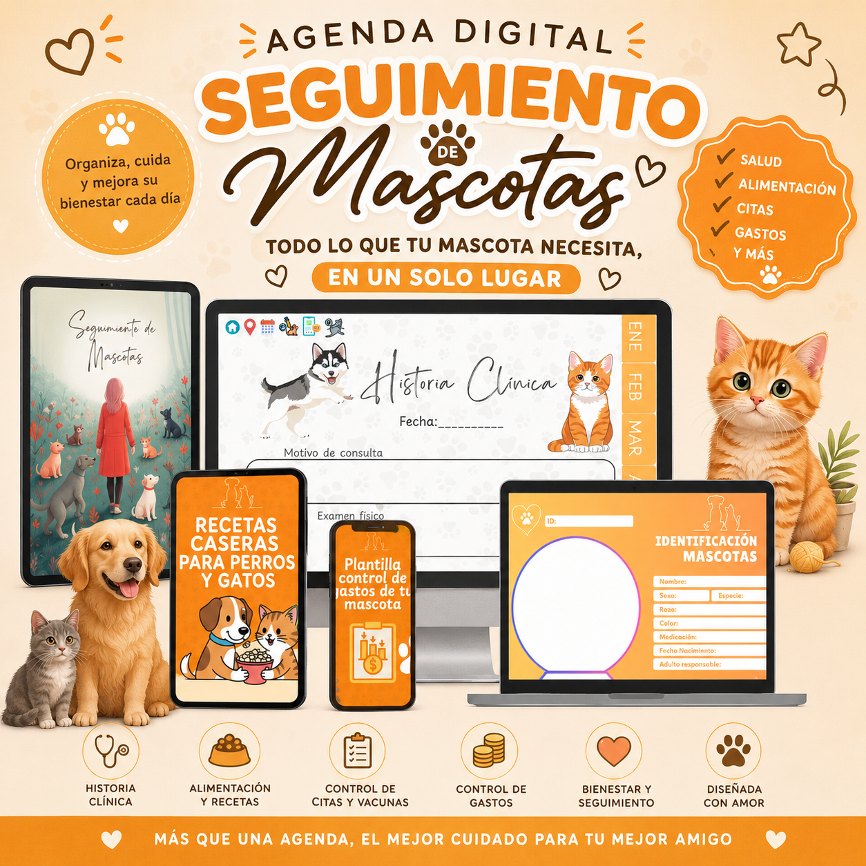 Agenda digital seguimiento de mascotas